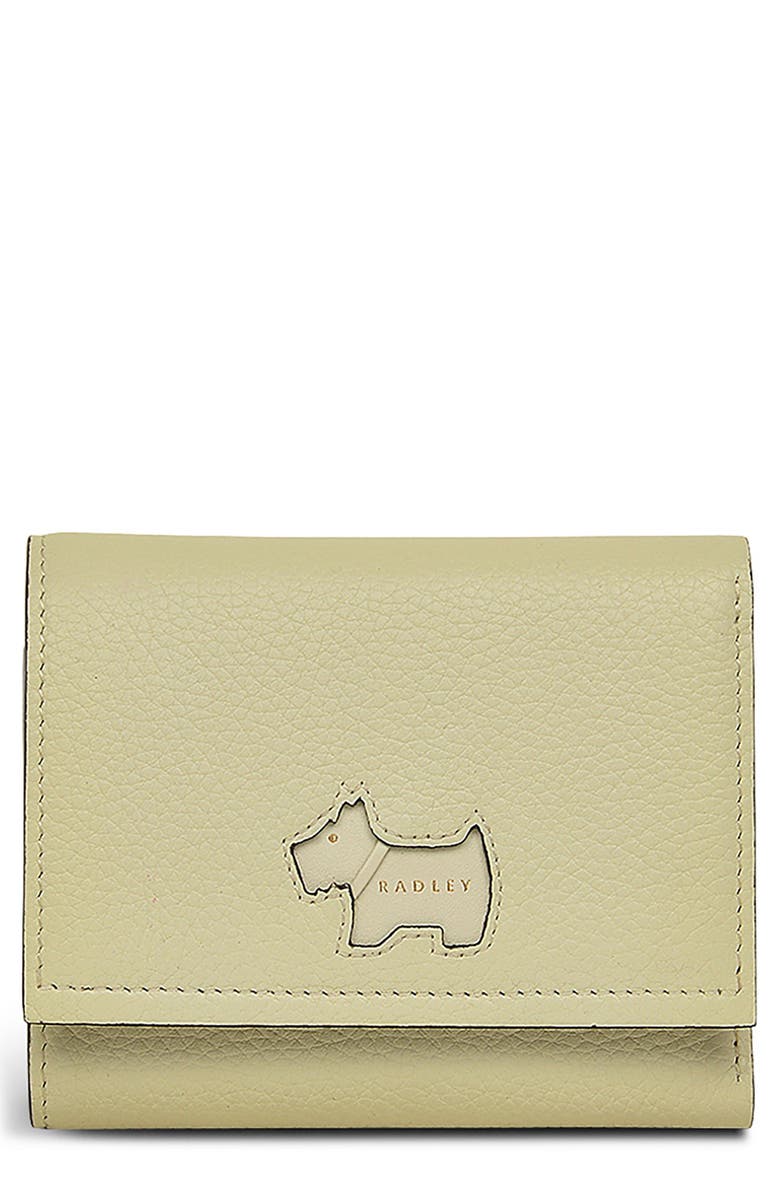 Radley Small Leather Flapover Wallet, Main, color, Parchment