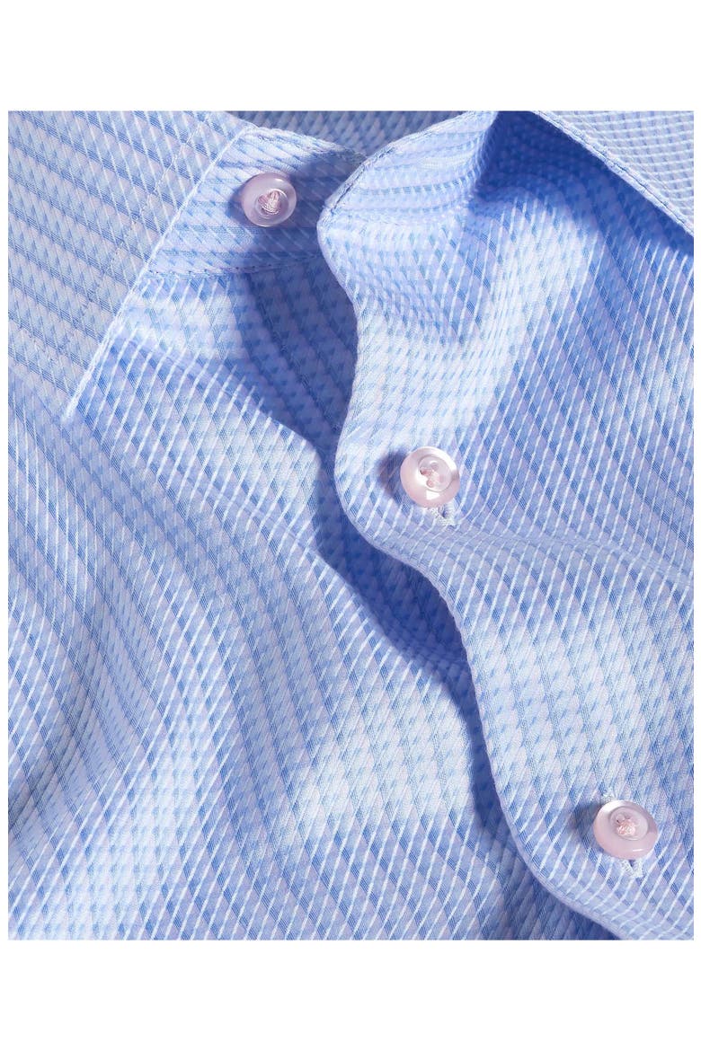 Trim Fit Cotton Twill Dress Shirt, Alternate, color, SKY/ LILAC