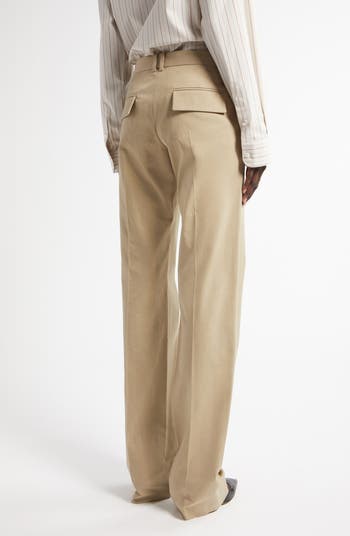 パンツ THE ROW 'Selvie' pants Beige Selvie cotton straight pants in beige - The Row | Mytheresa