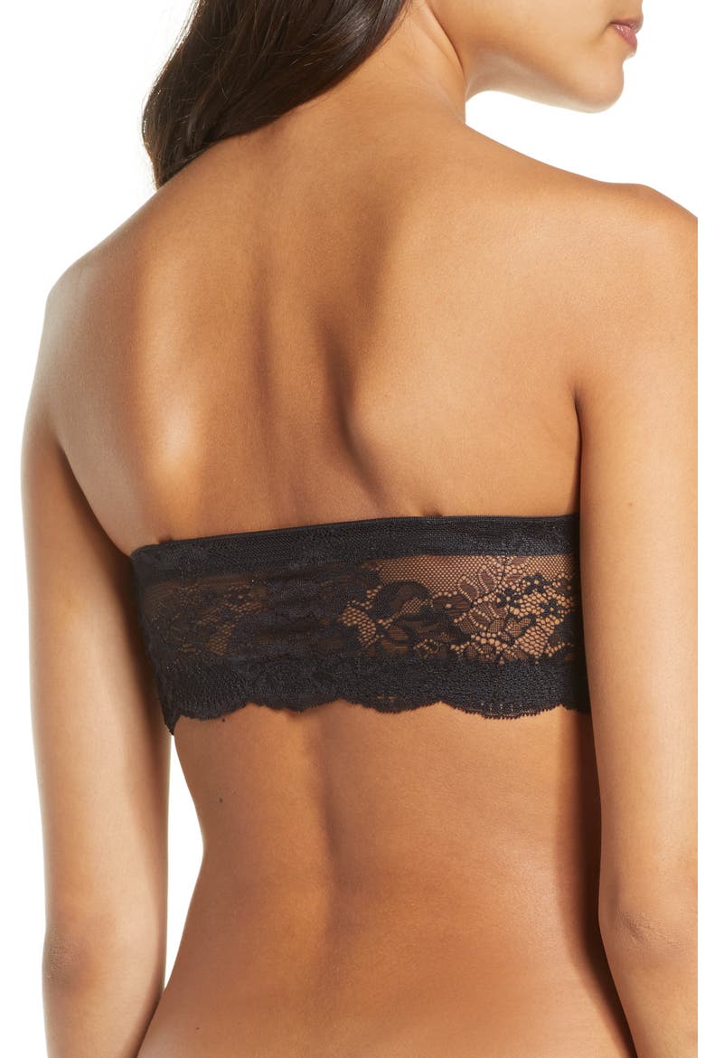 Strut Convertible Strapless Underwire Bra, Alternate, color, BLACK