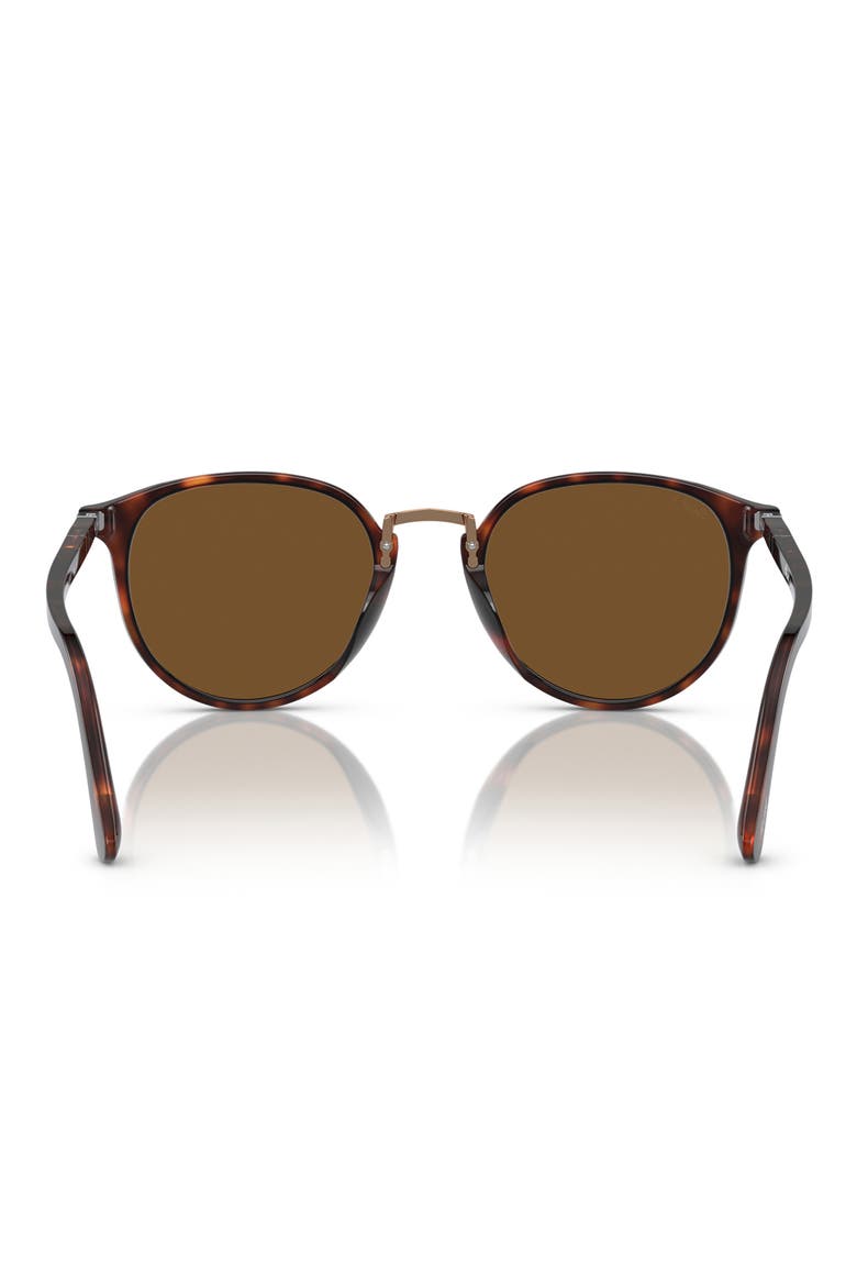 PO3210S 54mm Polarized Oval Sunglasses, Alternate, color, HAVANA / POLAR BROWN