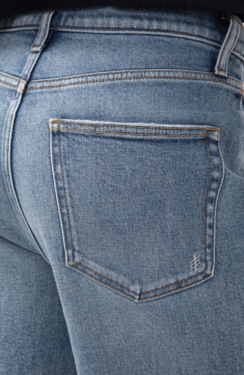 Silver Jeans Co. Be Easy High Waist Long Denim Shorts, Alternate, color, Vista