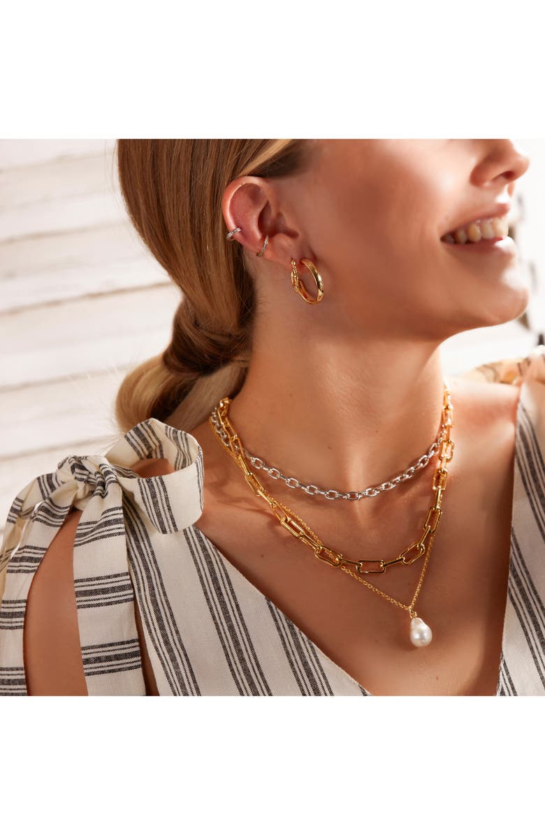 Monica Vinader Alta Capture Mini Link Necklace, Alternate, color, 