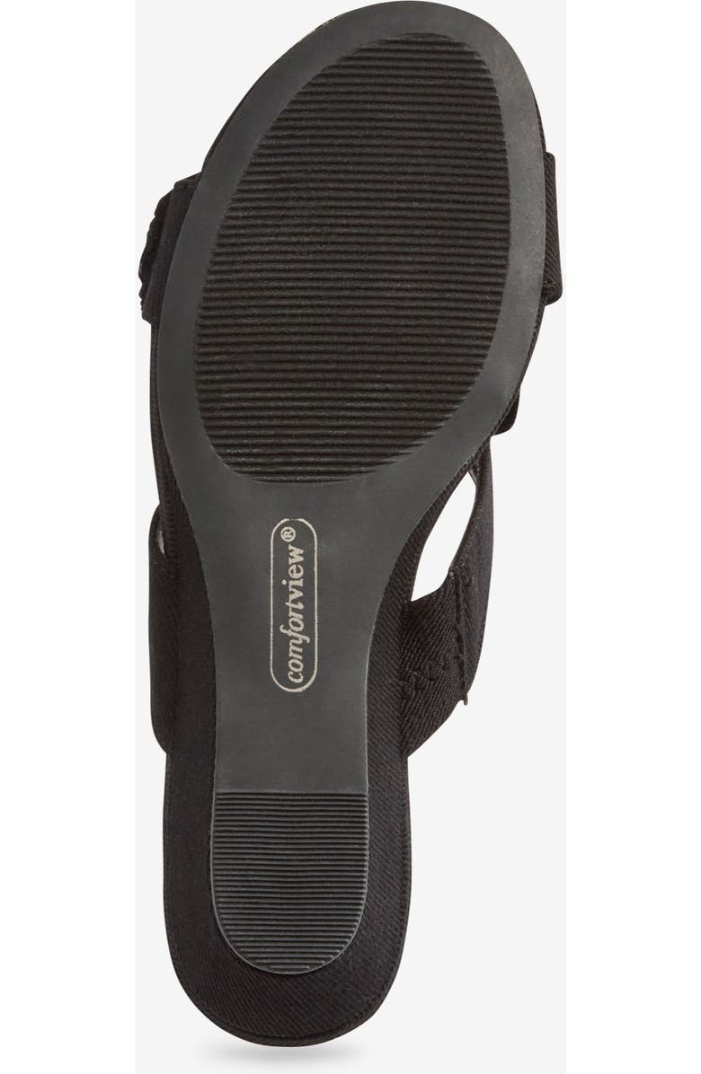 Comfortview The Carmen Slip On Mule, Alternate, color, Black