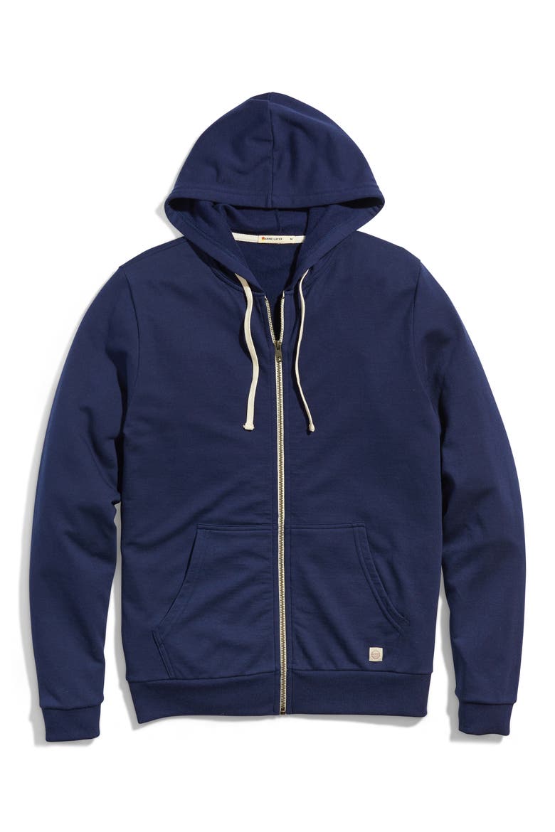 Afternoon Full Zip Hoodie, Main, color, TRUE NAVY