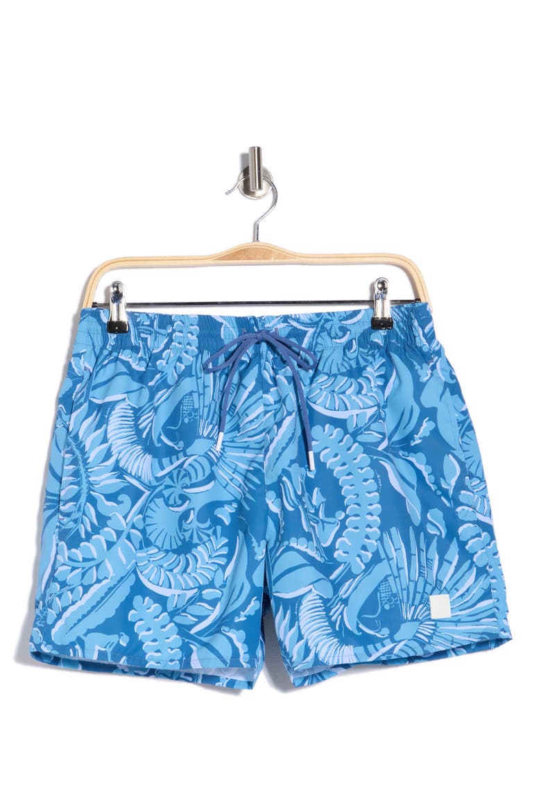 Piranha Swim Shorts, Alternate, color, BLUE