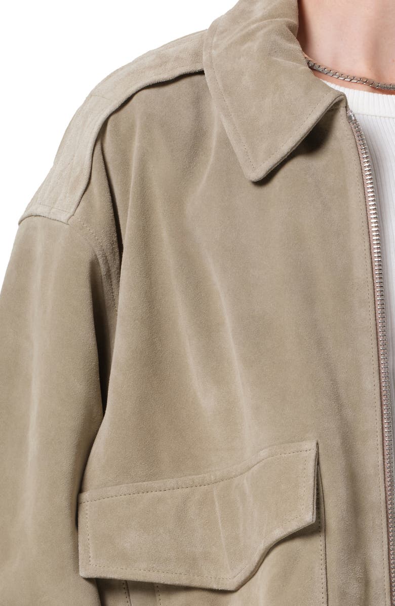 Citizens of Humanity Vivienne Suede Jacket, Alternate, color, Deep Olive