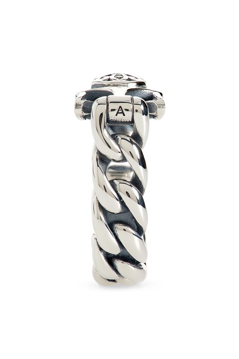 Men's Model 10 Diamond Ring, Alternate, color, SILVER/ WHITE DIAMOND