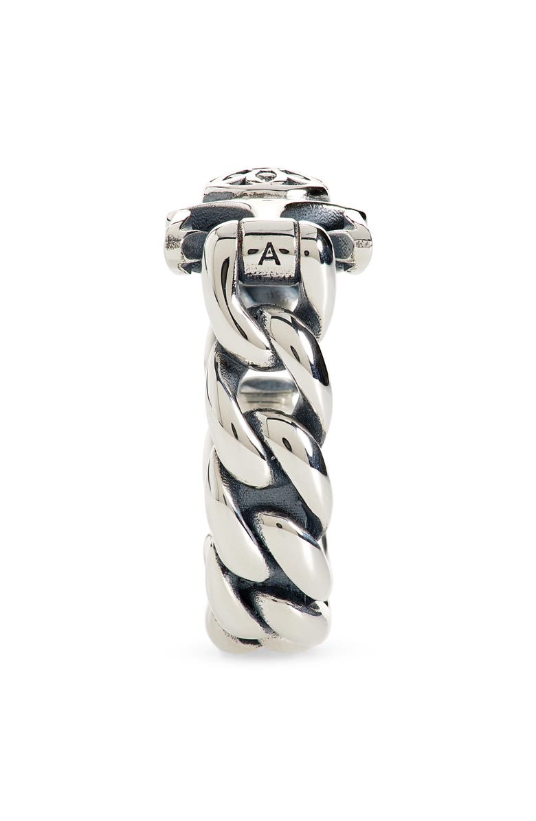 Good Art Hlywd Men's Model 10 Diamond Ring, Alternate, color, Silver/ White Diamond