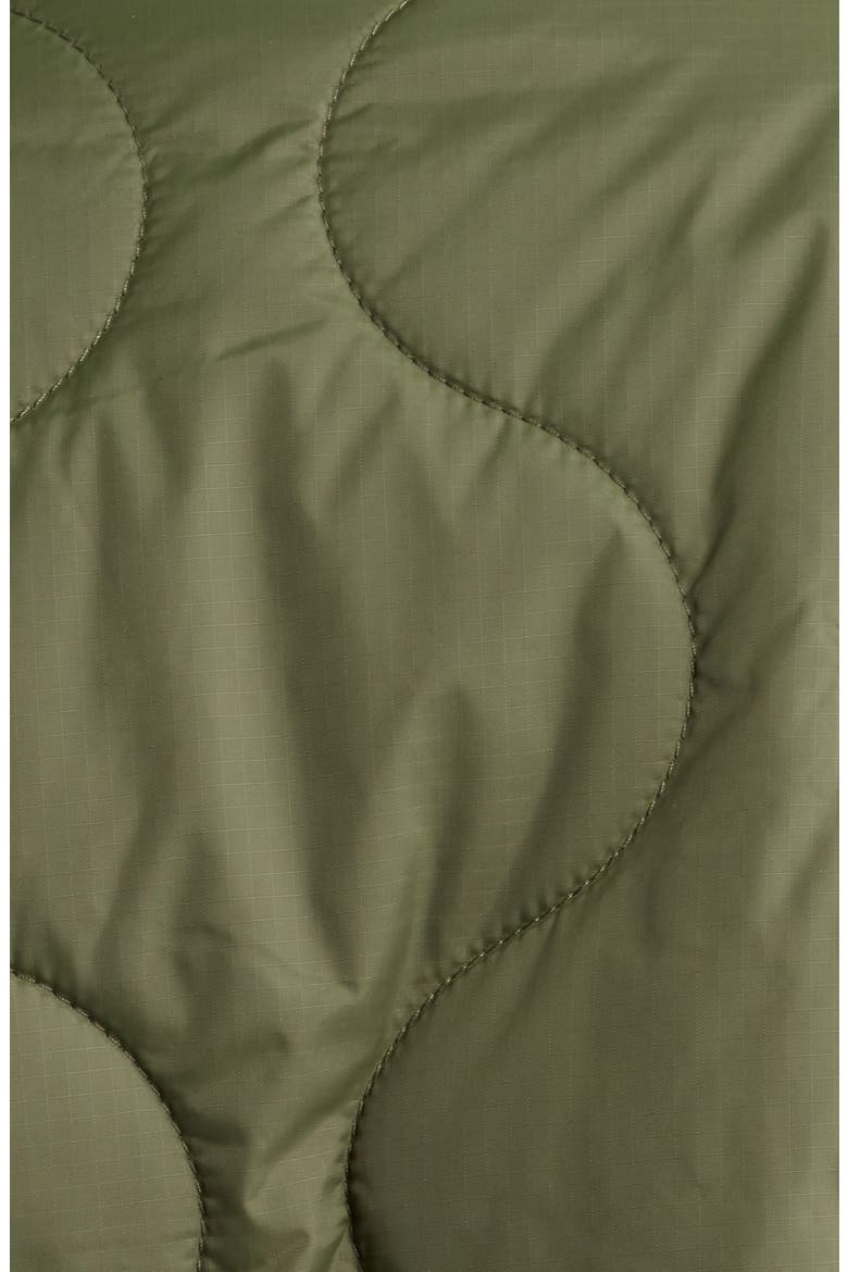 Dumbbell Quilted MA-1 Ripstop Nylon Bomber Jacket, Alternate, color, OLIVE