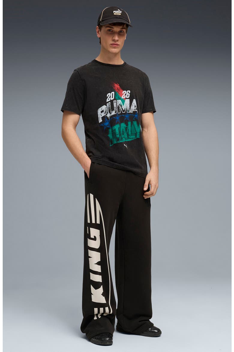 Fanpack '90s Bespoke Italy Cotton Graphic T-Shirt, Alternate, color, PUMA BLACK/ SPORT GREEN