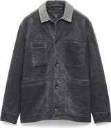 rag & bone Graham Suede Chore Jacket