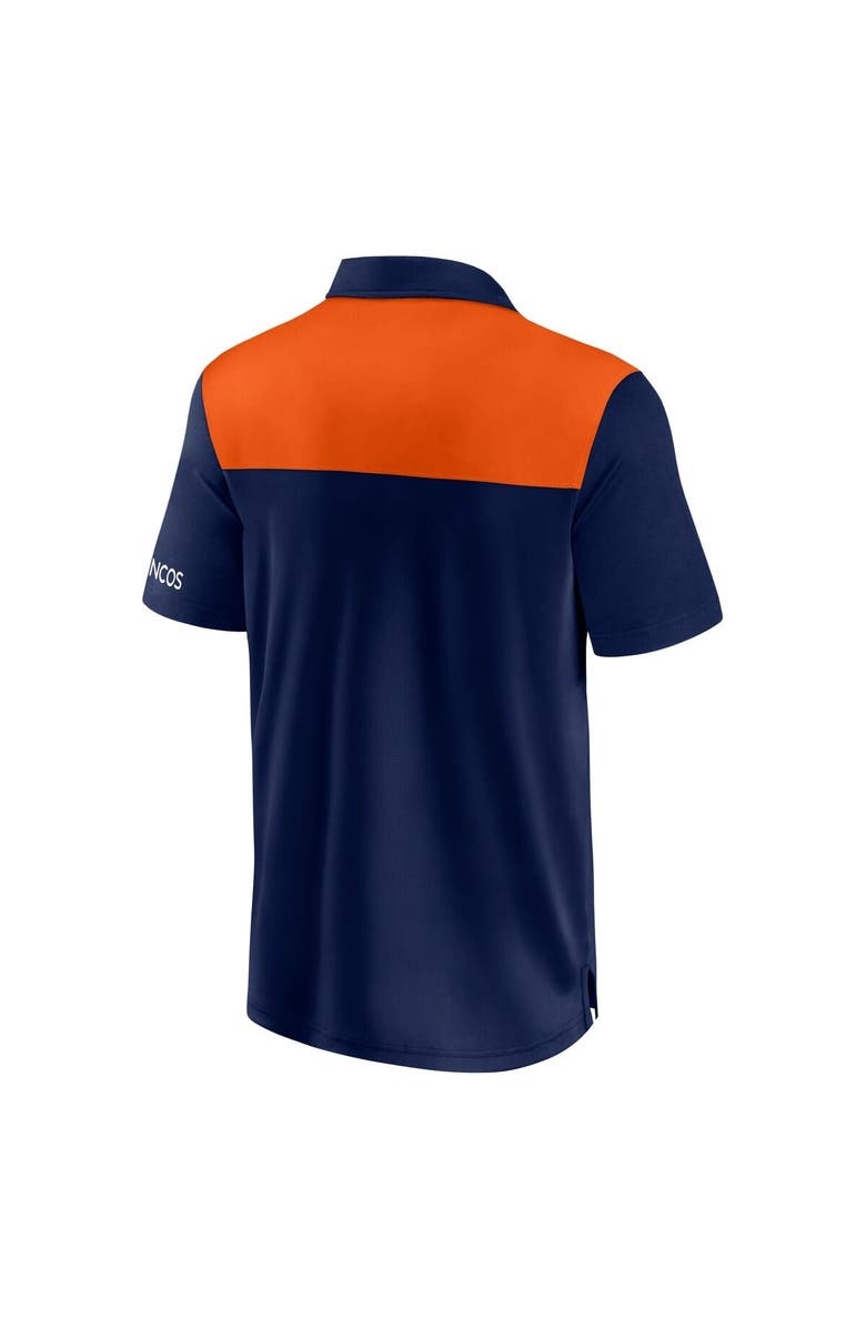 FANATICS Men's Fanatics Navy Denver Broncos Color-Block Polo, Alternate, color,