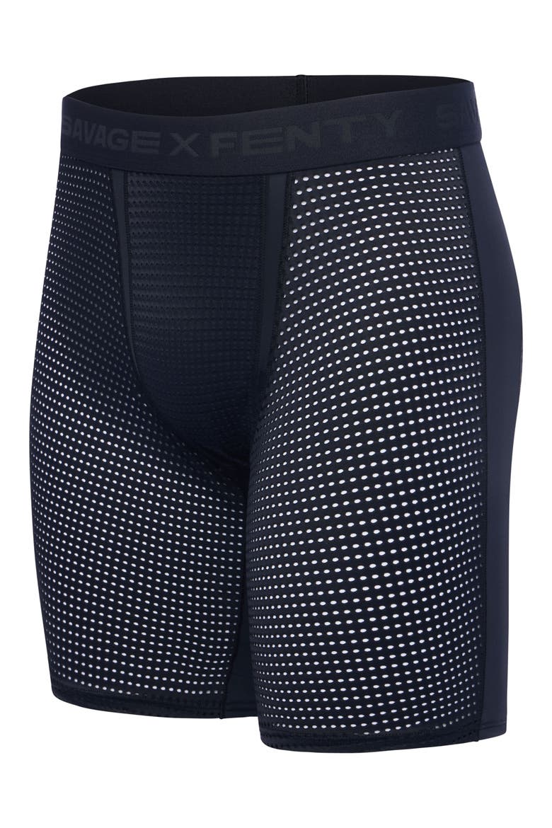 Flex Performance Mesh Long Boxer Briefs, Alternate, color, BLACK CAVIAR