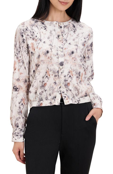 Lumeria Floral Button Front Shirt