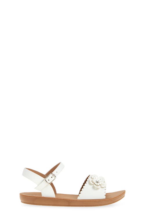 Extreme By Eddie Marc Kids' Flower Sandal In White