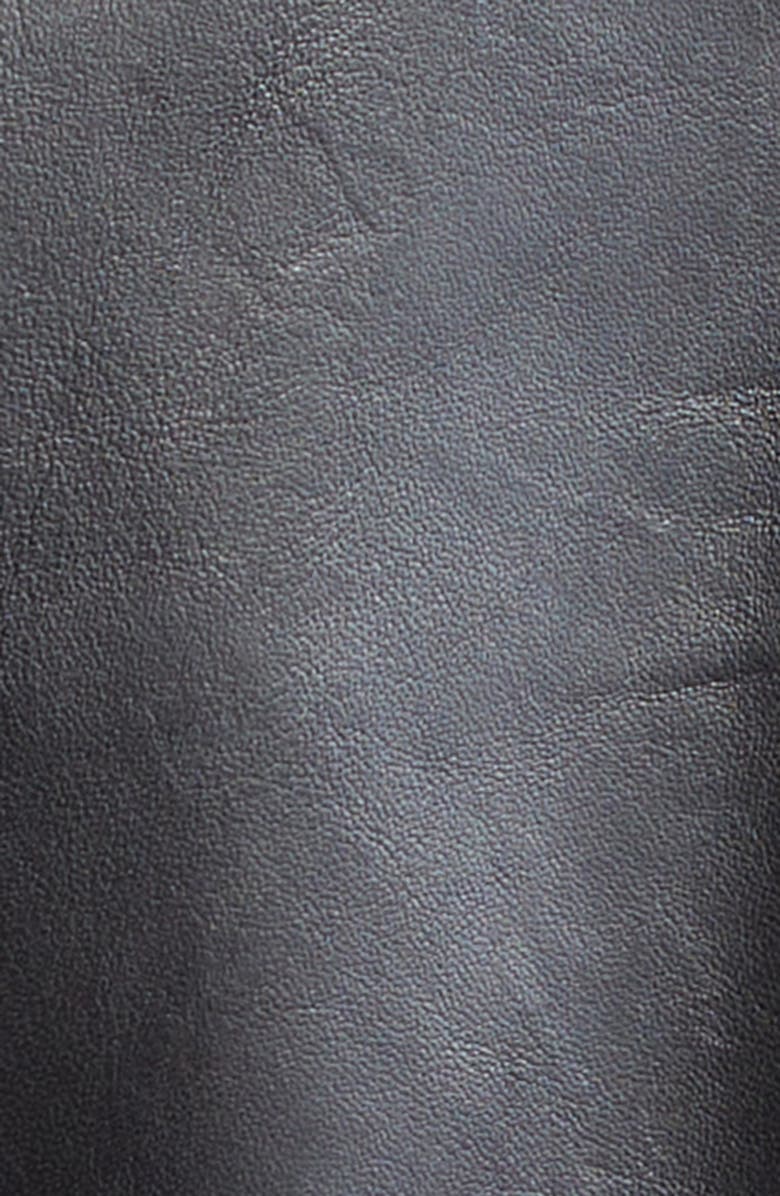 Stand Studio Isobelle Oversize Leather Moto Jacket, Alternate, color,