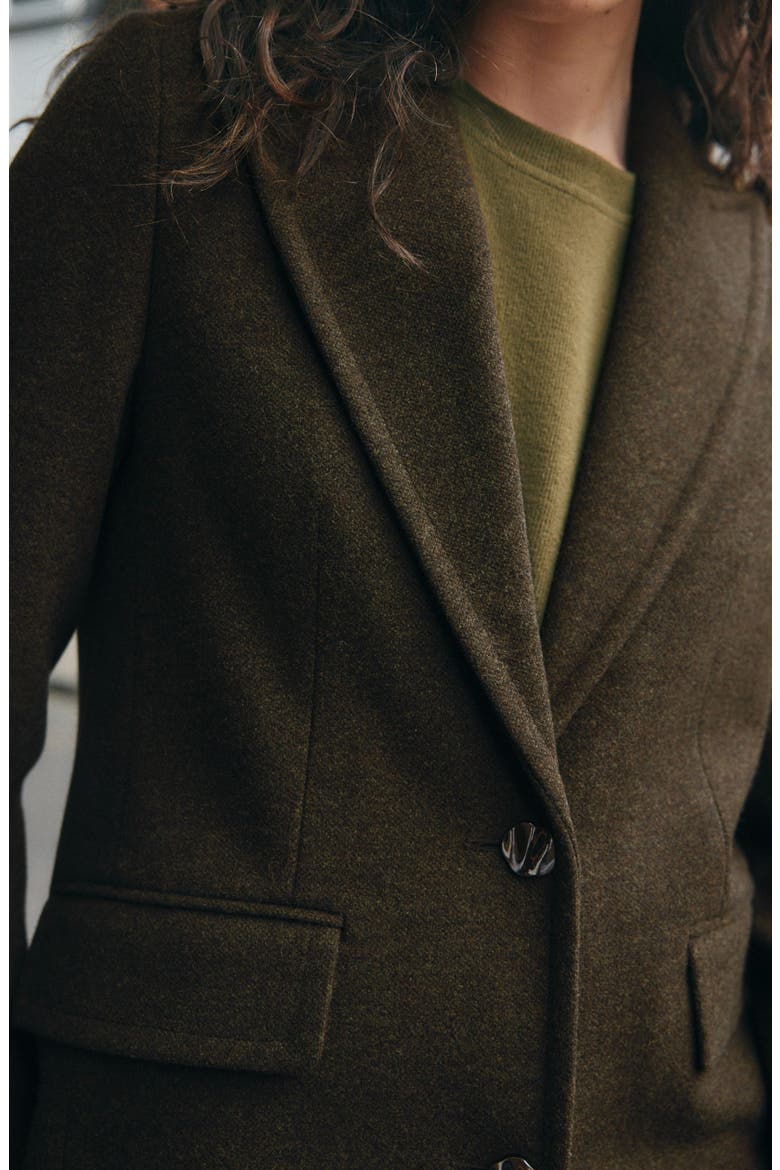 Longline Coat, Alternate, color, GREEN