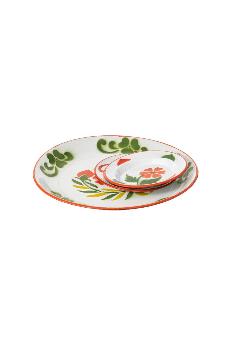 Enamel Serving Set, Main, color, Ivory