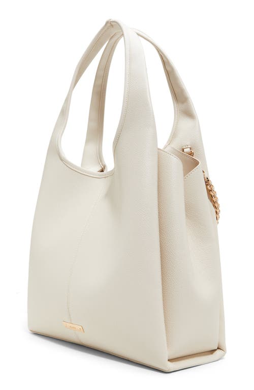 Aldo Ambrosia Faux Leather Shoulder Bag In Bone