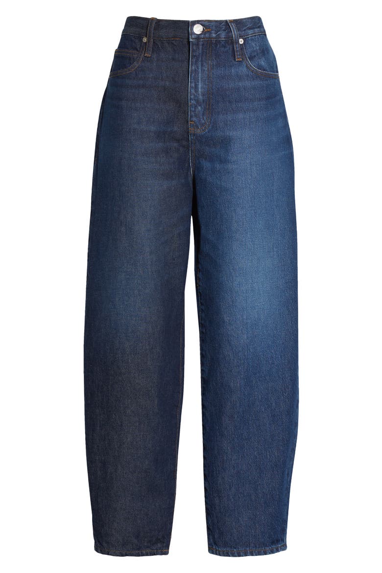 Le Ultra High Waist Barrel Leg Jeans, Alternate, color, INDIGO COM
