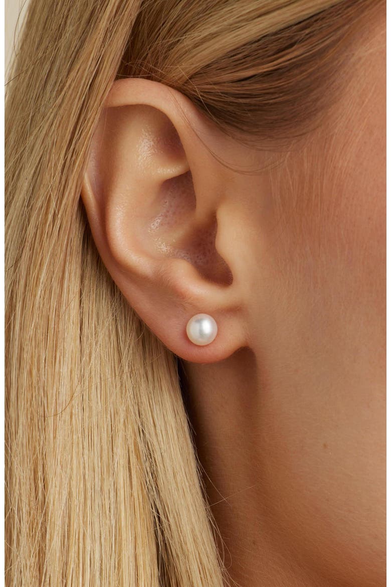 Lara Pearl Drop Earrings, Alternate, color, Gold