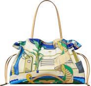 Tory Burch Ella Print Drawstring Tote