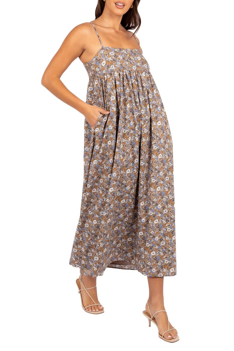 Andy Floral Maxi Dress, Alternate, color, OLIVE DITSY FLORAL