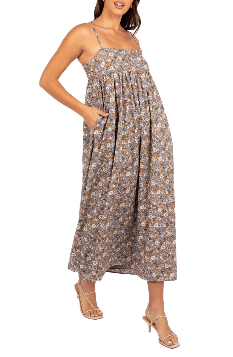 Petal & Pup Andy Floral Maxi Dress, Alternate, color, Olive Ditsy Floral