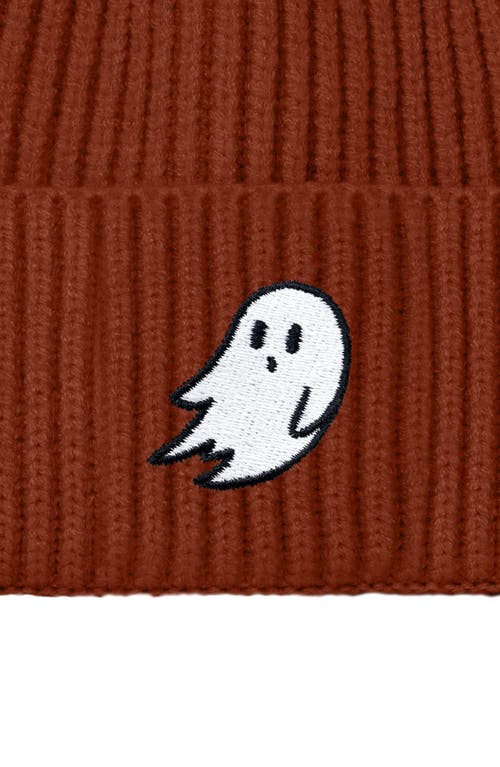 Dalix Ghost Fishermans Beanie Knit Watch Cap In Rust