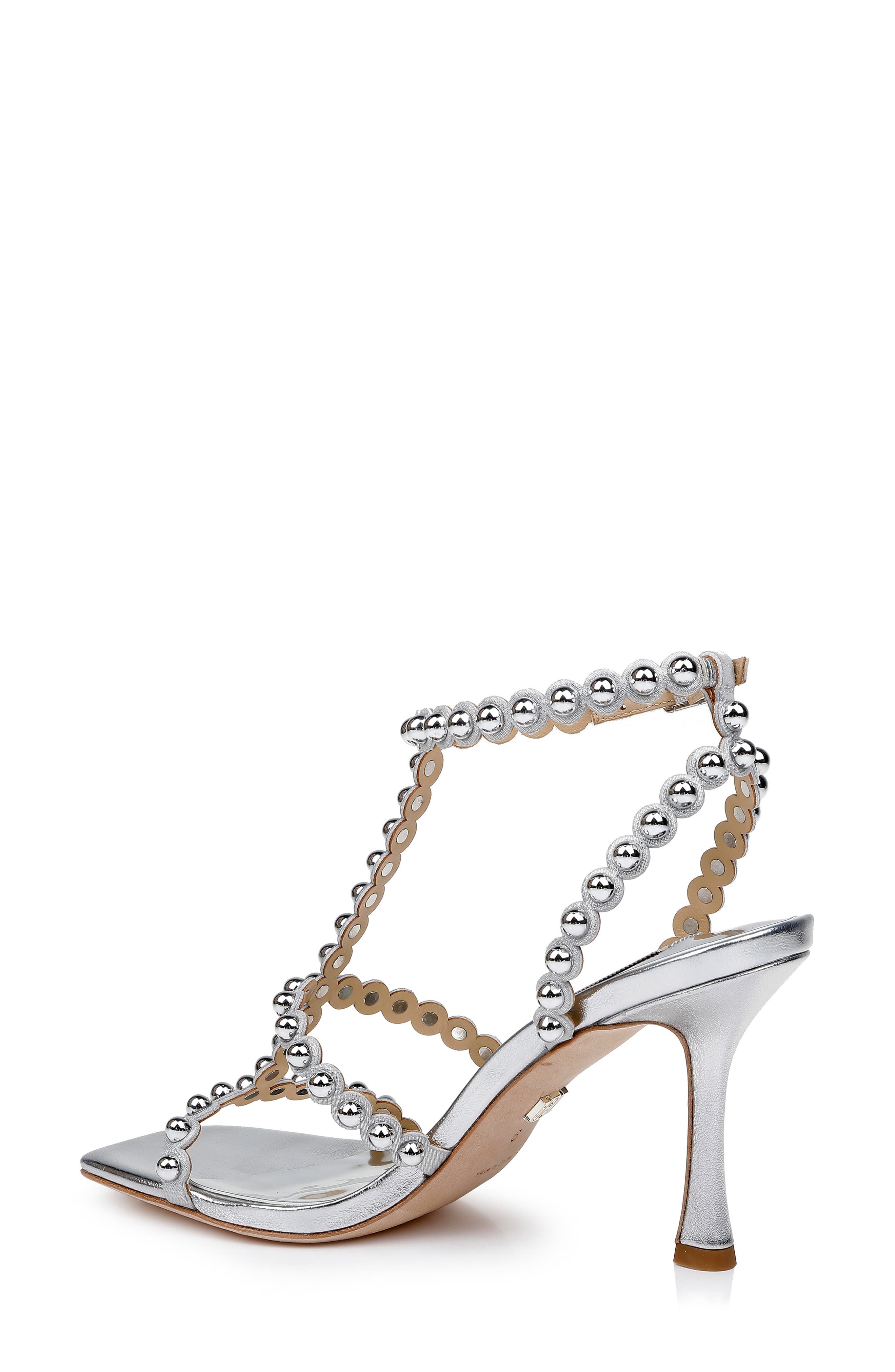 Camilia Square Toe Sandal, Alternate, color, SILVER