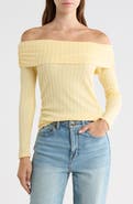 Madden Girl Ruched Off Shoulder Top