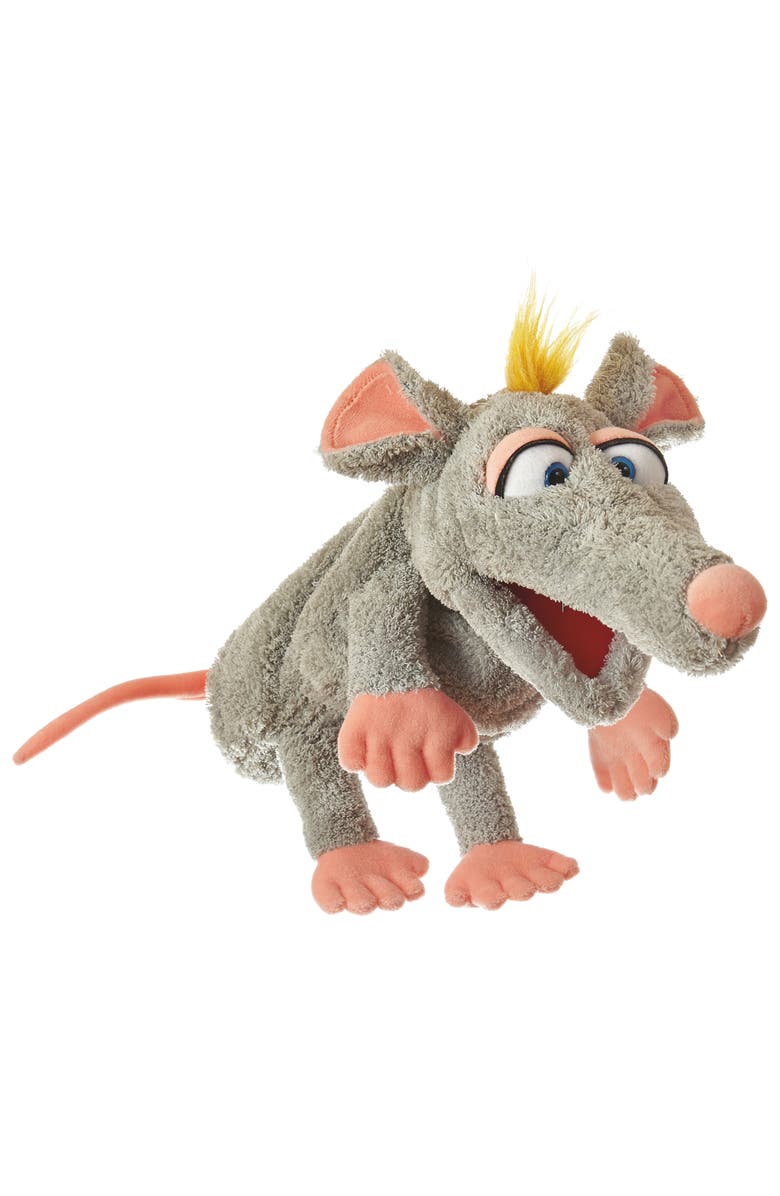 Living Puppets Scraps The Mouse 12 Inch Plush Hand Puppet, Main, color, Multicolored