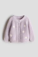 H&M Embroidered-detail Cotton Cardigan