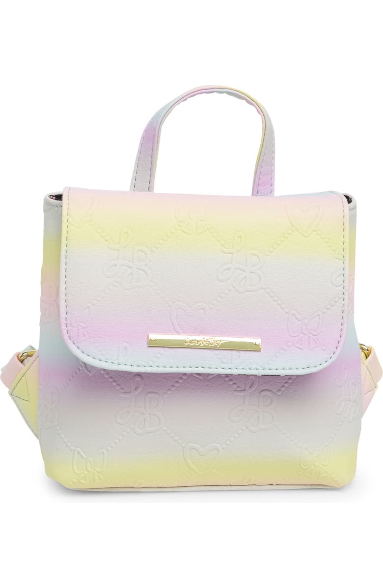 Betsey Johnson Logo Mini Backpack, Main, color,