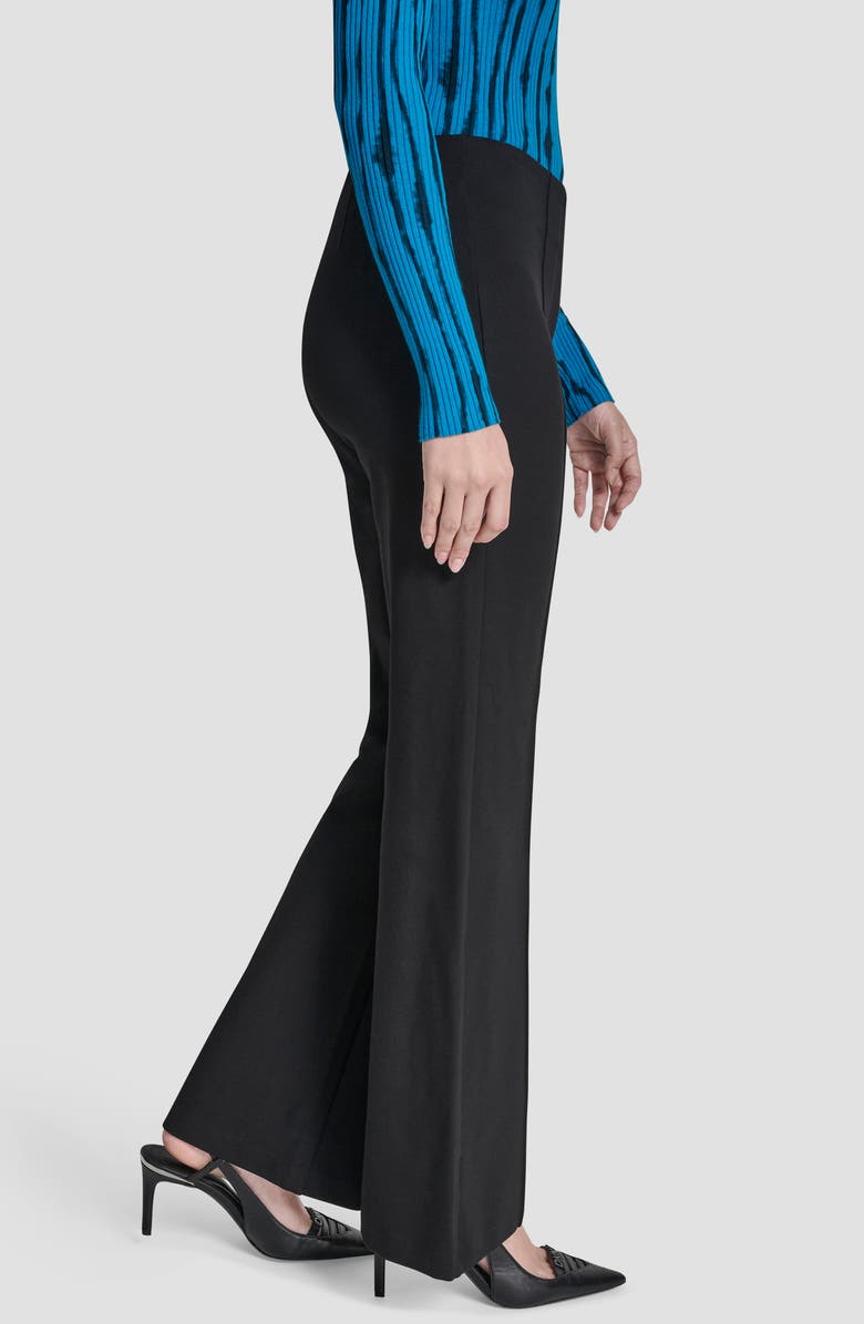 DKNY Front Seam Flare Pants, Alternate, color, Black