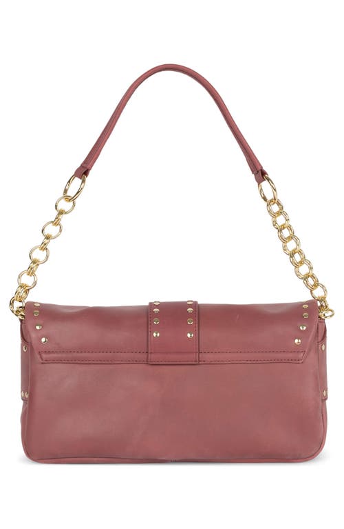 Jeffrey Campbell Night Out Leather Shoulder Bag In Dusty Rose