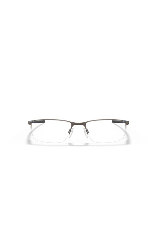 Oakley 54mm Rectangle Optical Glasses In Metallic