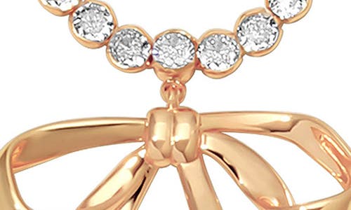 Ettika Bow Organica Pendant Tennis Necklace In Multi