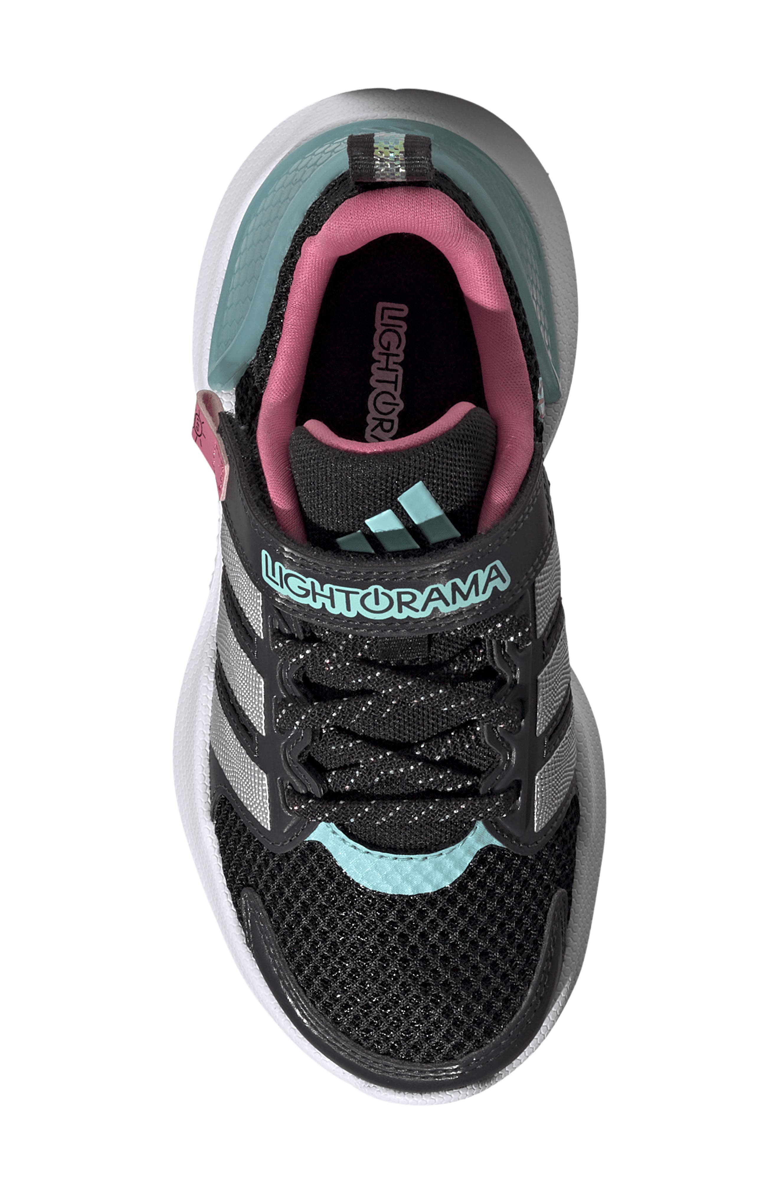 Kids' Lightorama Sneaker, Alternate, color, BLACK/ SILVER/ AURORA BLACK