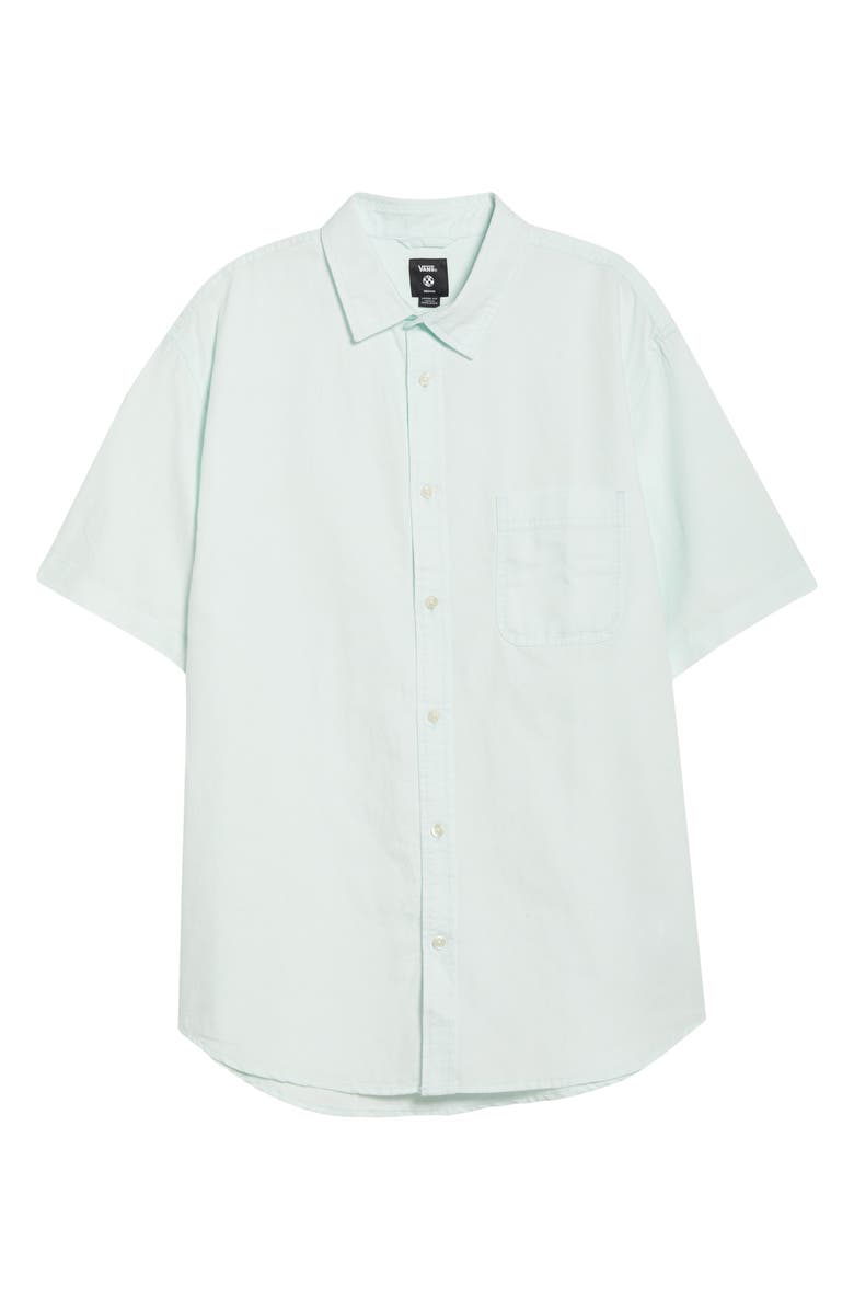 Vans Lawson Short Sleeve Cotton & Linen Button-Up Shirt, Alternate, color, Hint Of Mint