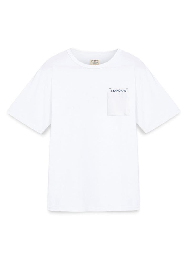 Fifties Style Pocket T-Shirt, Main, color, White