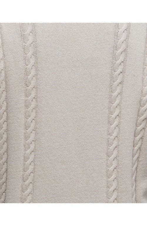 BARBOUR BARBOUR NAVAR CABLED COTTON & WOOL V-NECK SWEATER VEST
