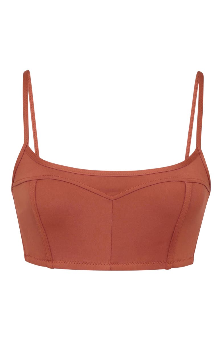Losano Contour Bralette, Alternate, color, Baked Clay