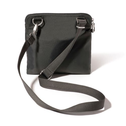 Baggallini Securtex Anti-theft Crossbody Bag In Gray