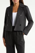 Theory Double Breasted Spread Collar Jacket