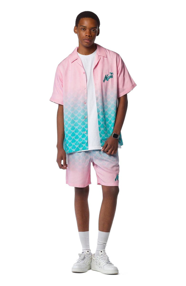 MCM x SNIPES Gradation Monogram Shirt, Main, color, 