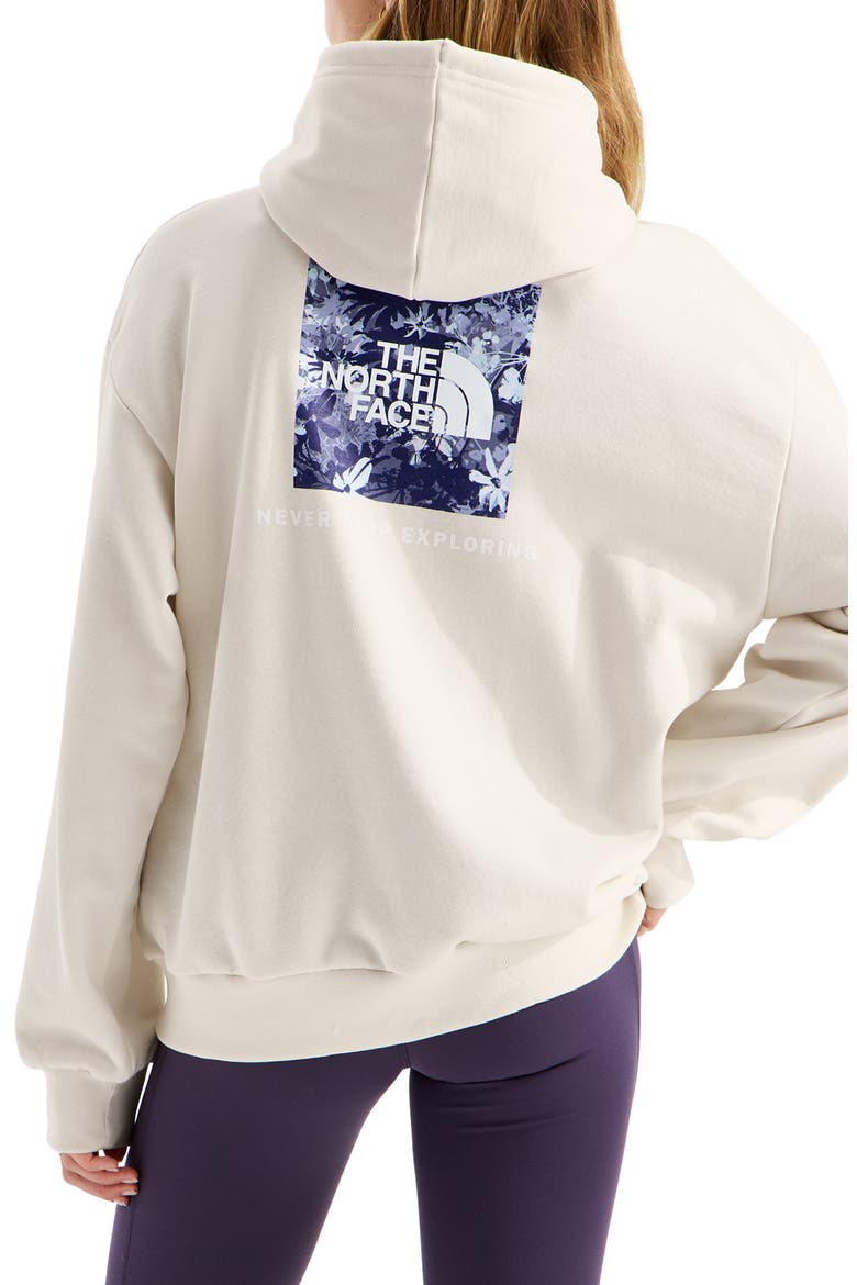 Evolution Moon Florals Oversize Hoodie, Alternate, color, WHITE DUNE