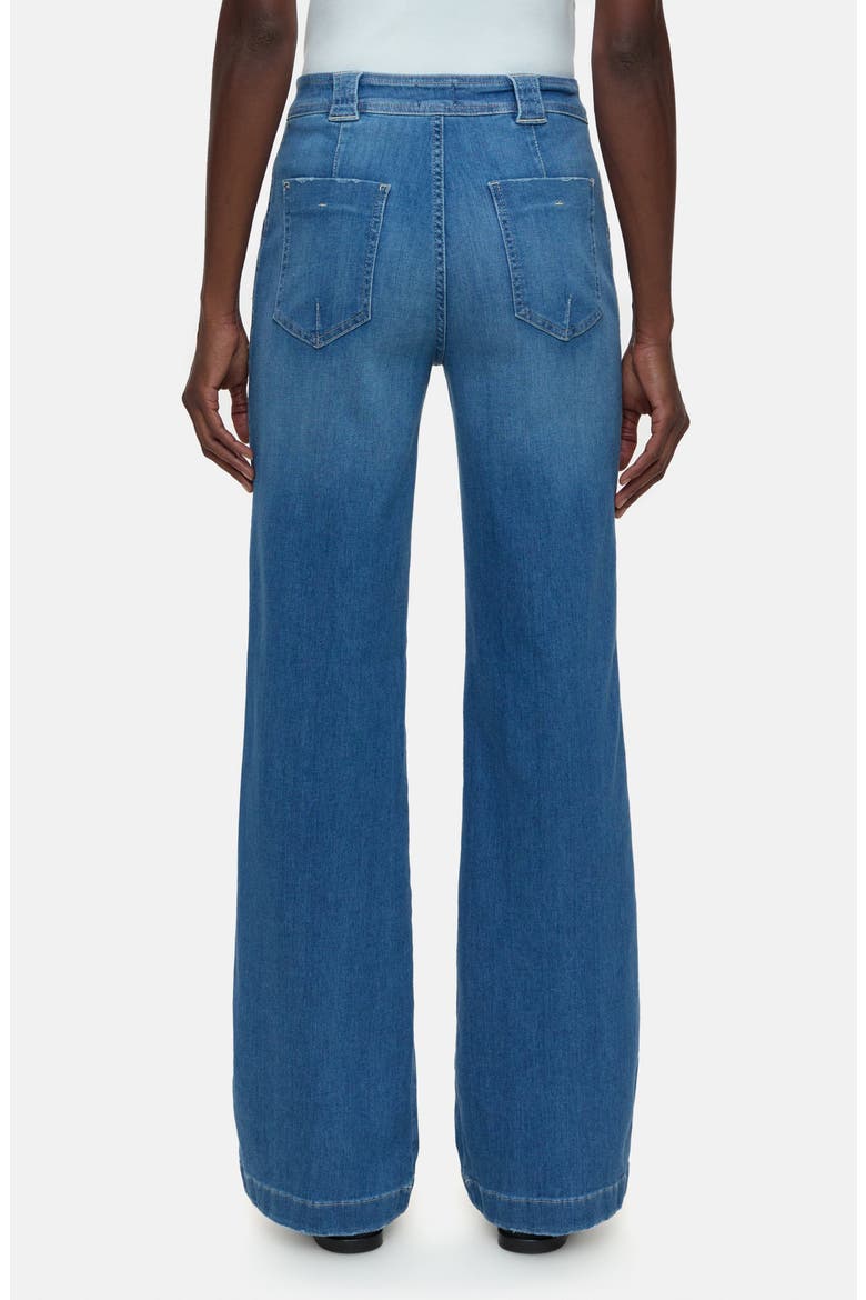 Aria Flare Jeans, Alternate, color, DARK BLUE