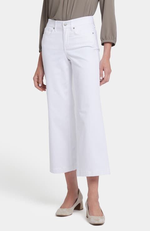 Teresa Waist Match Ankle Wide Leg Jeans